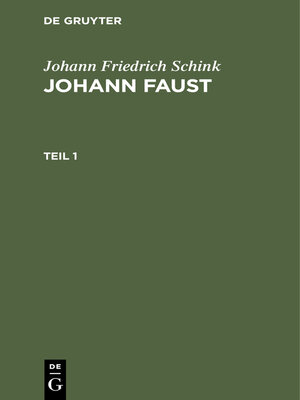 cover image of Johann Friedrich Schink